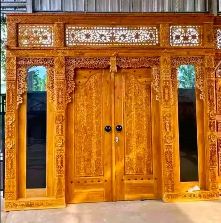 Pintu Gebyok Minimalis | Gebyok Jati full ukir Jepara
