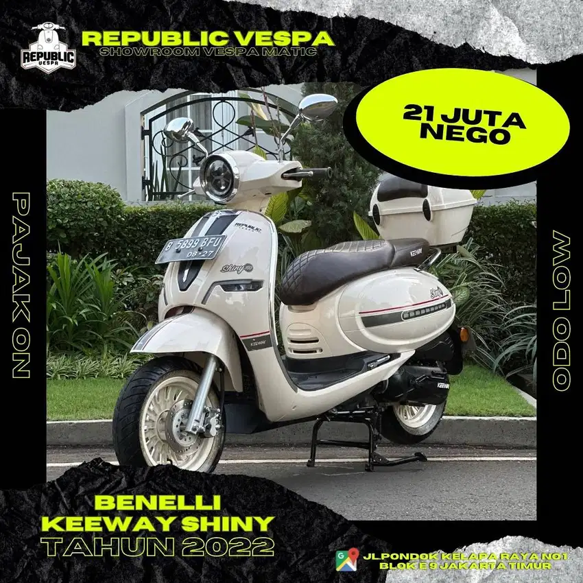 BENELLI KEEWAY SHINY TH 2022 WARNA CREAM PERFECT CONDITION.