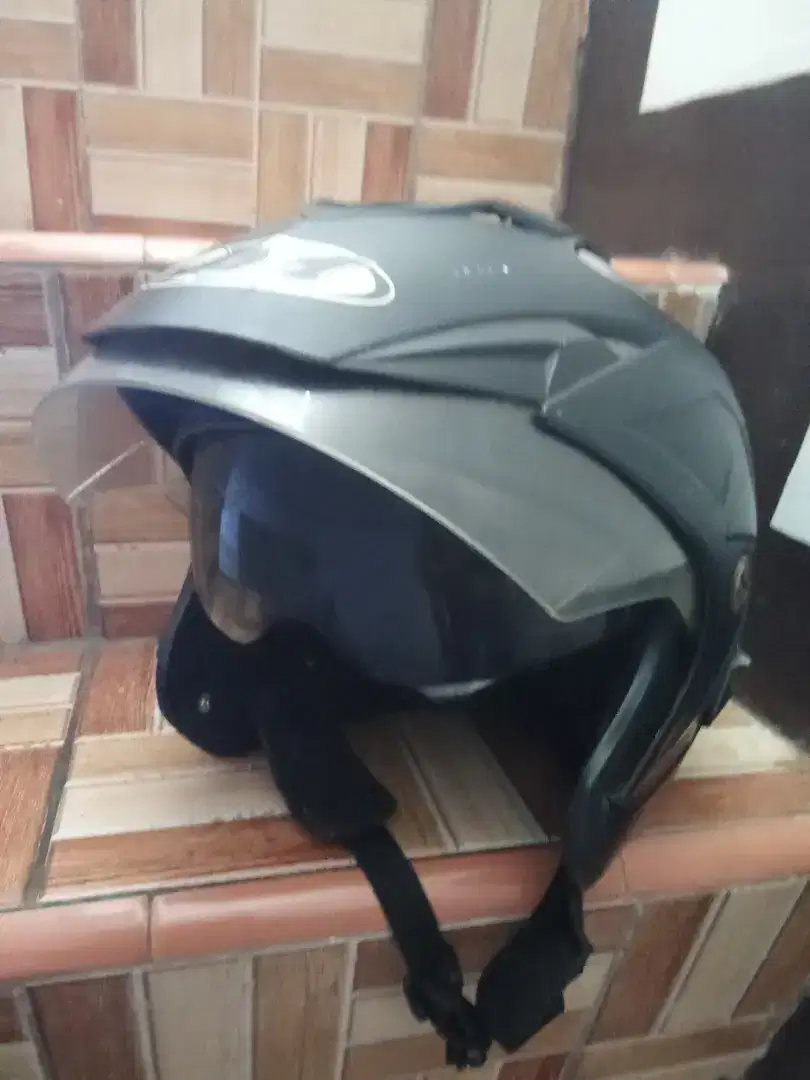 HELM HALF FACE JM DUAL VISOR