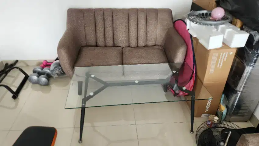 Sofa Informa set retro coklat