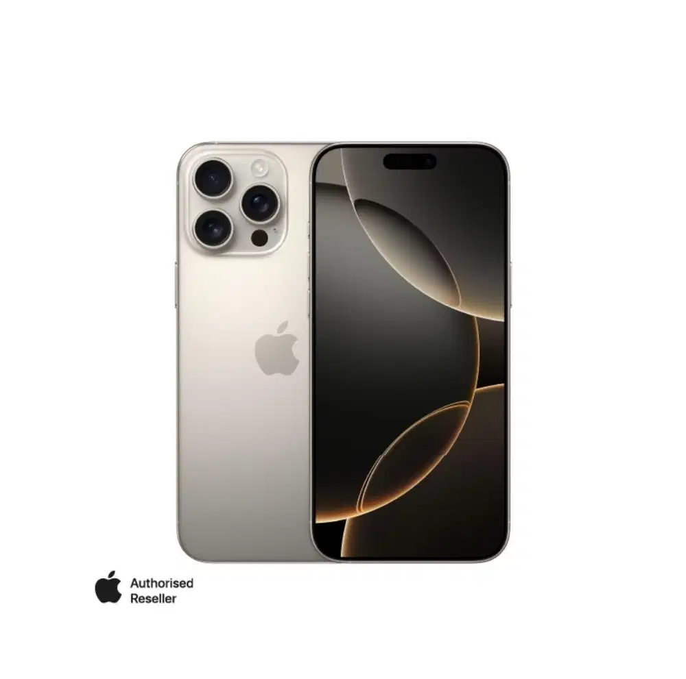 Baru...IPhone 16 Pro Max 256Gb Grs Resmi (Warna : Natural Titanium)