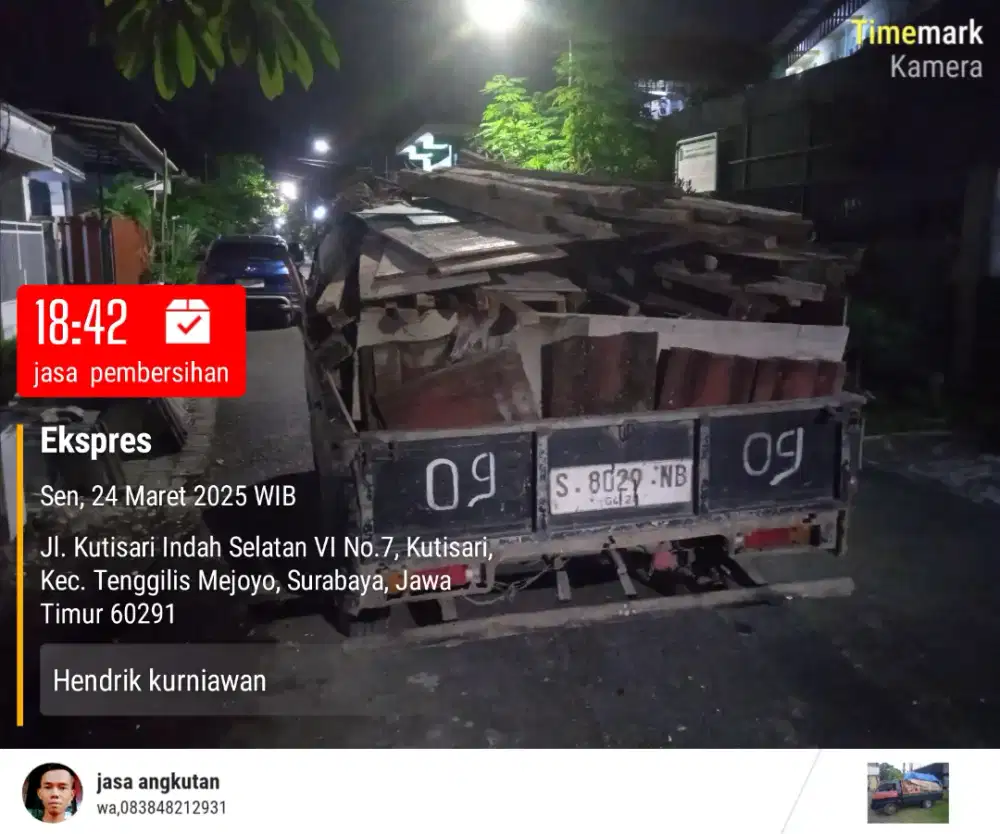 Jasa buang puing gragal dan pembersihan