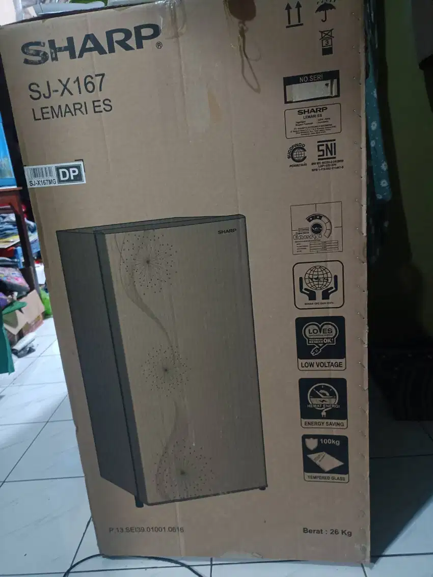 Kulkas 1 pintu Sharp tipe SJ-X167