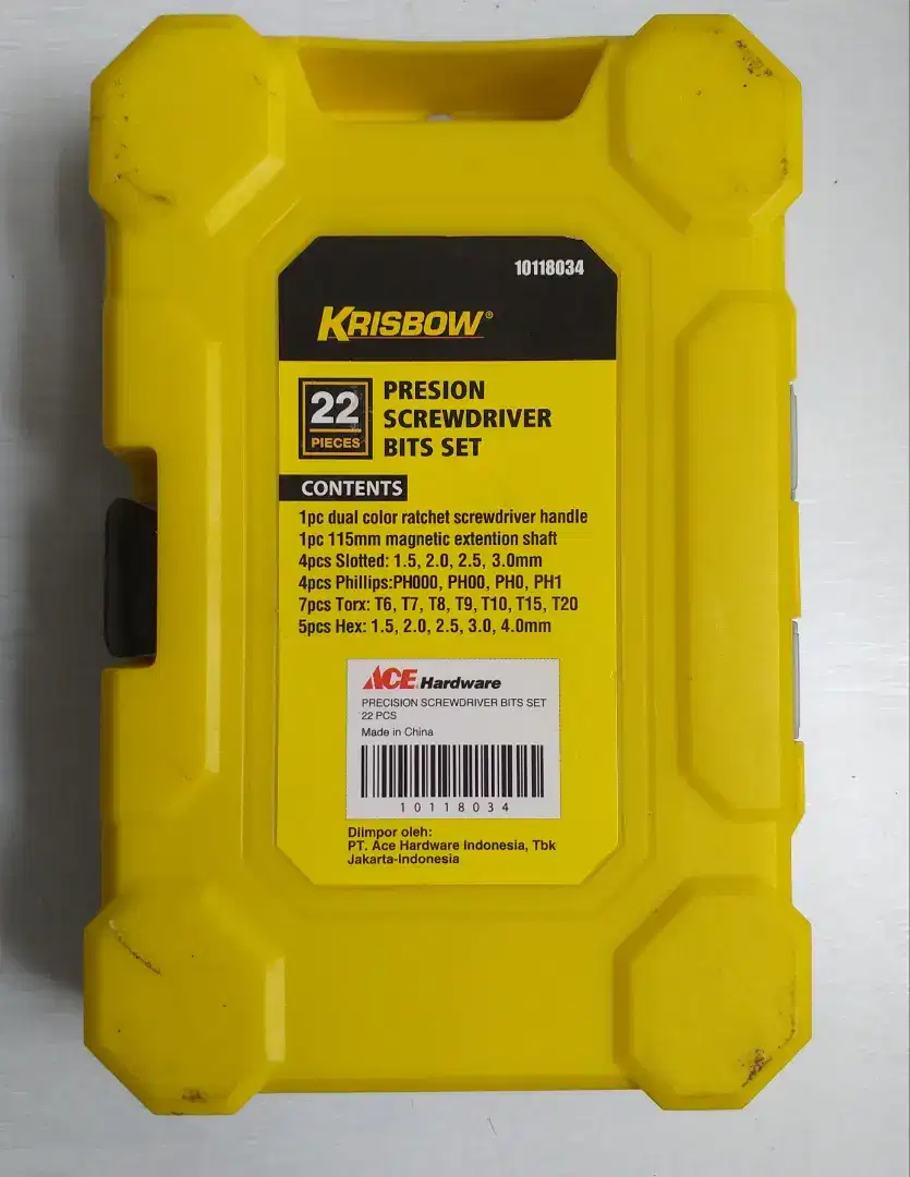 Obeng Precion screwdriver set 22 pcs merk Krisbow