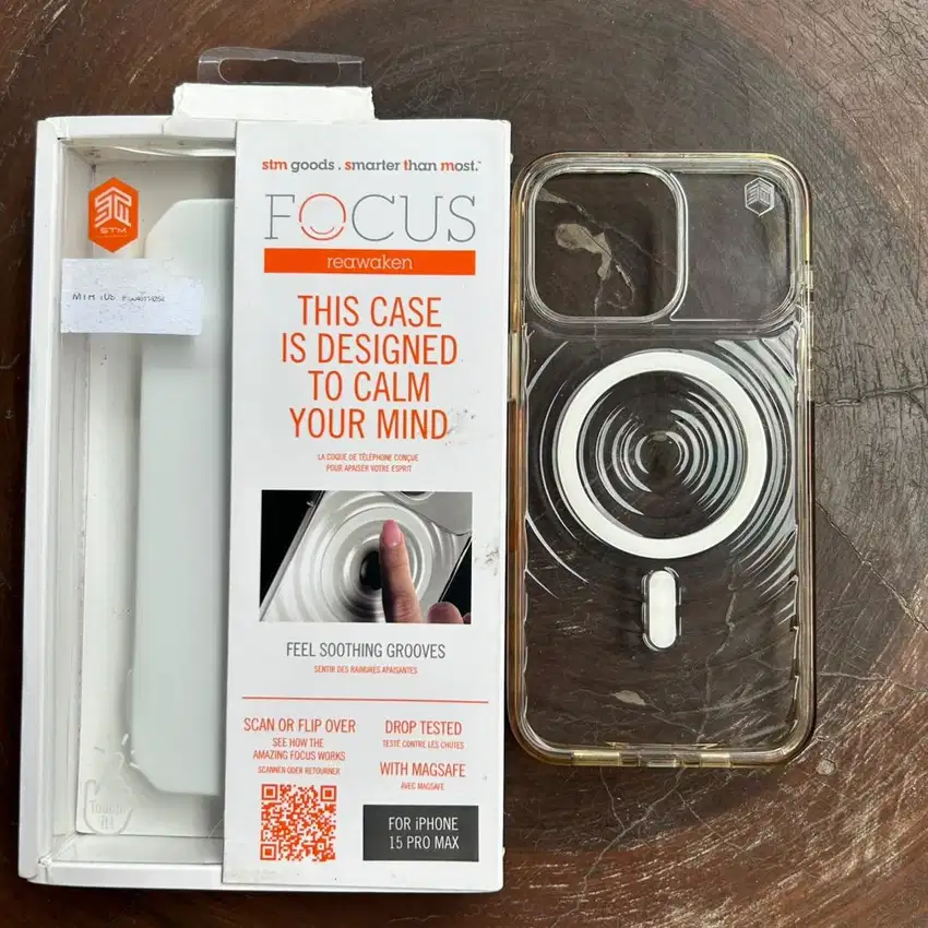 Case HP iPhone 15 Pro Max STM Goods Focus Reawaken Clear
