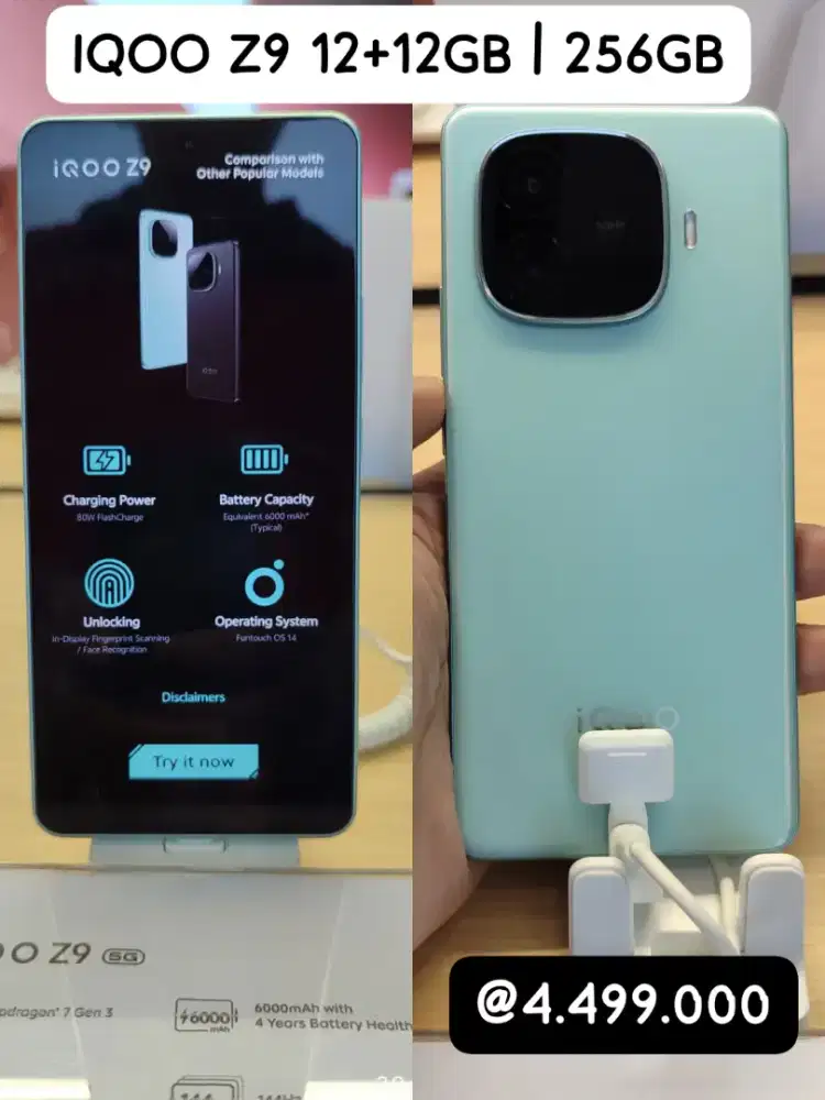 IQOO Z9 Bisa cicilan bunga ringan free DP