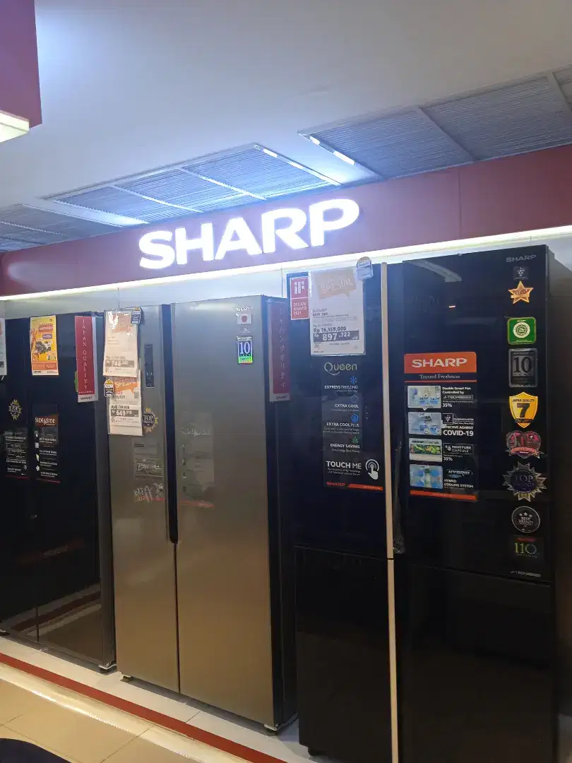 Promo Special kulkas Sharp sidebyside bisa cicilan dengan Home credit