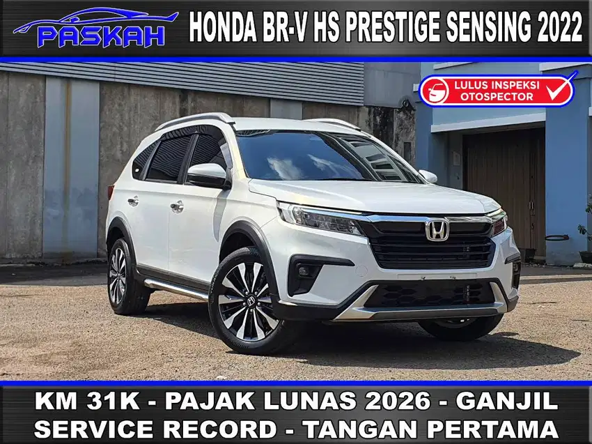 SENSING PAJAK=04-2026 GanjiL Km=31k BUNGA=5.5% HONDA BRV PRESTIGE 2022