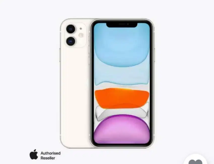 Apple Iphone 11 putih 64gb seperti baru