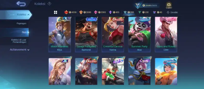 Akun mobile legend