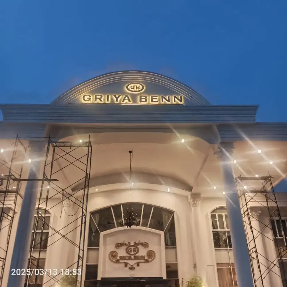 Letter timbul stainless, Huruf timbul stainless