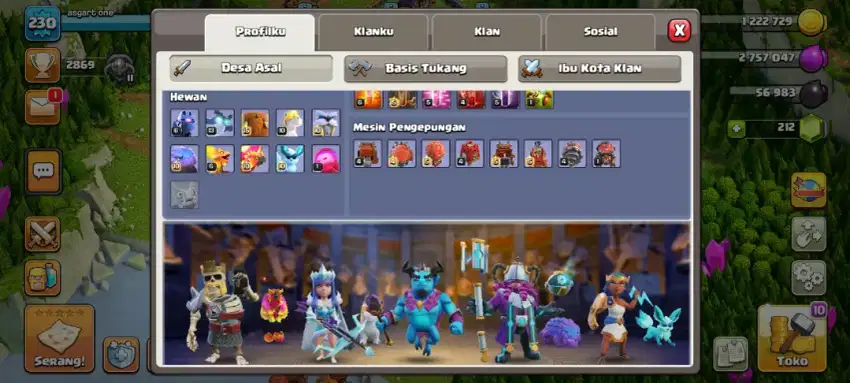 Coc balai kota level 16 max