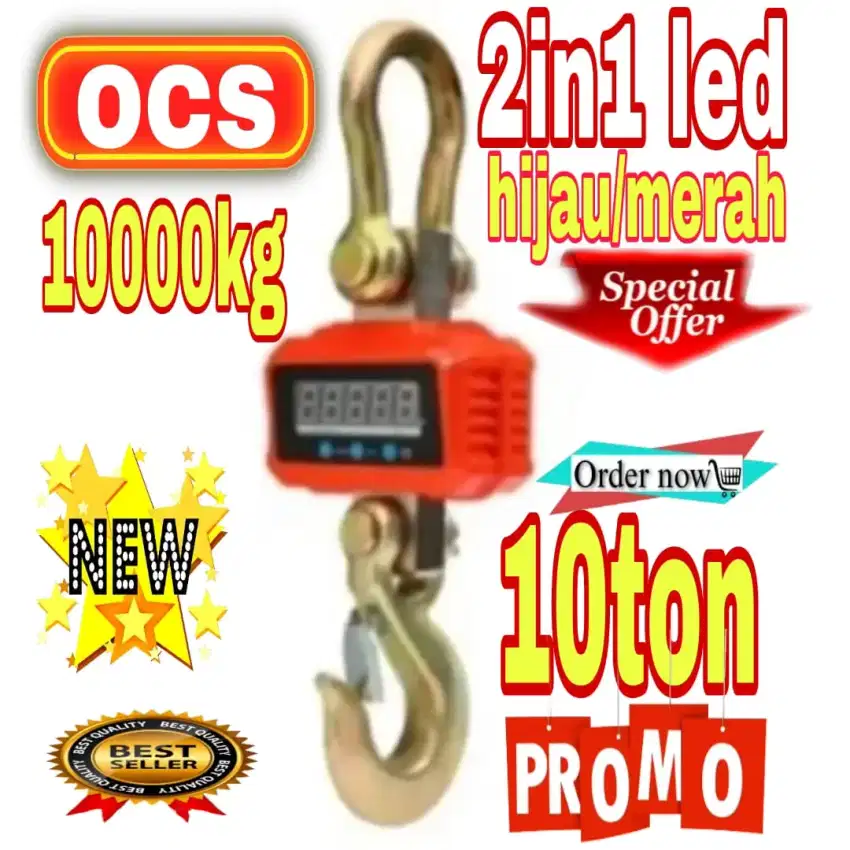 10ton 10000kg timbangan gantung ocs crane scale