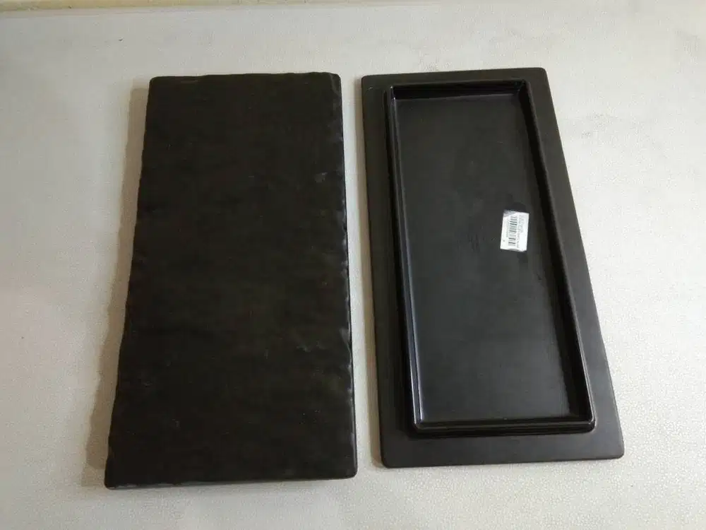 Piring Sushi Batu Alam Glori (Doff) 12 x 6 Inch - G2712 (Coklat)- 6pcs