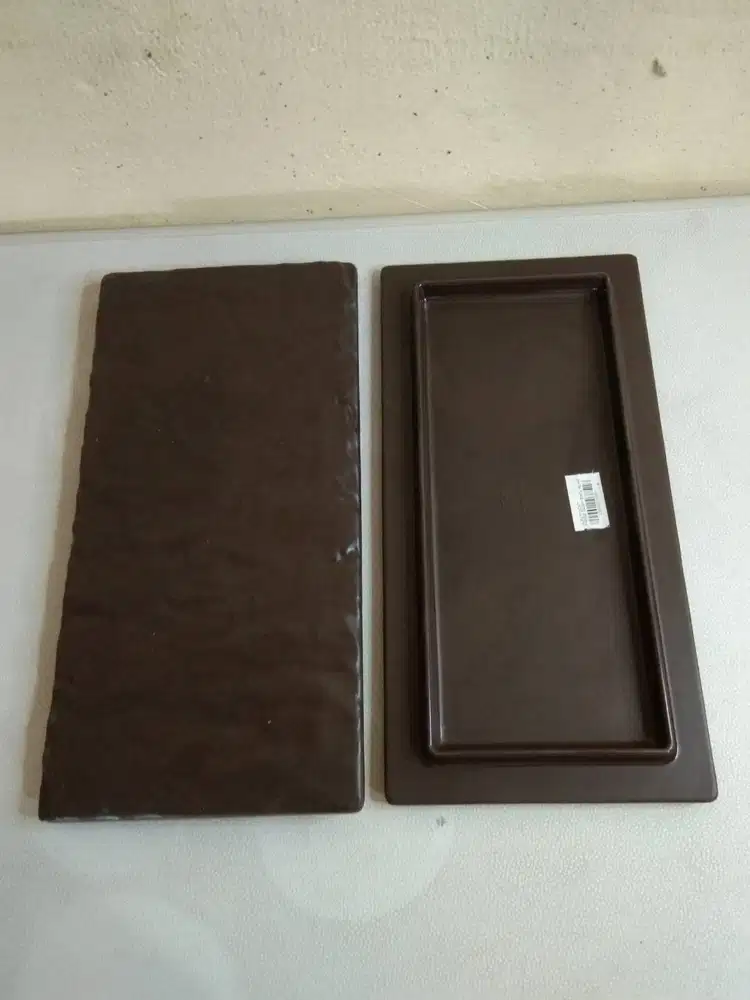 Piring Sushi Batu Alam Glori (Doff) 12 x 6 Inch - G2712 (Hitam) - 6Pcs