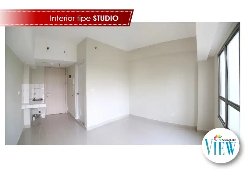 Disewakan unit Studio Kosongan The Springlake View
