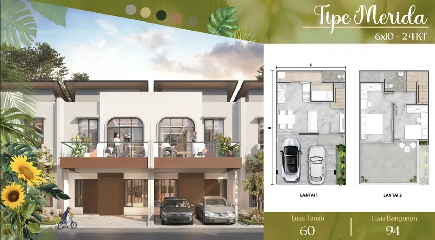 Rumah 2 Lantai Pasadena Spring di PIK 2