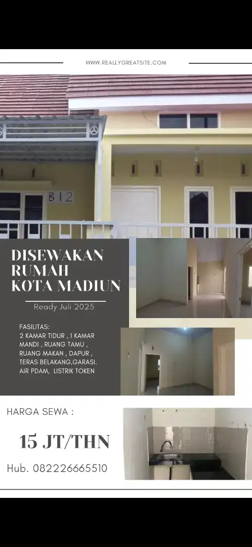 Disewakan Rumah minimal per 2 tahun*