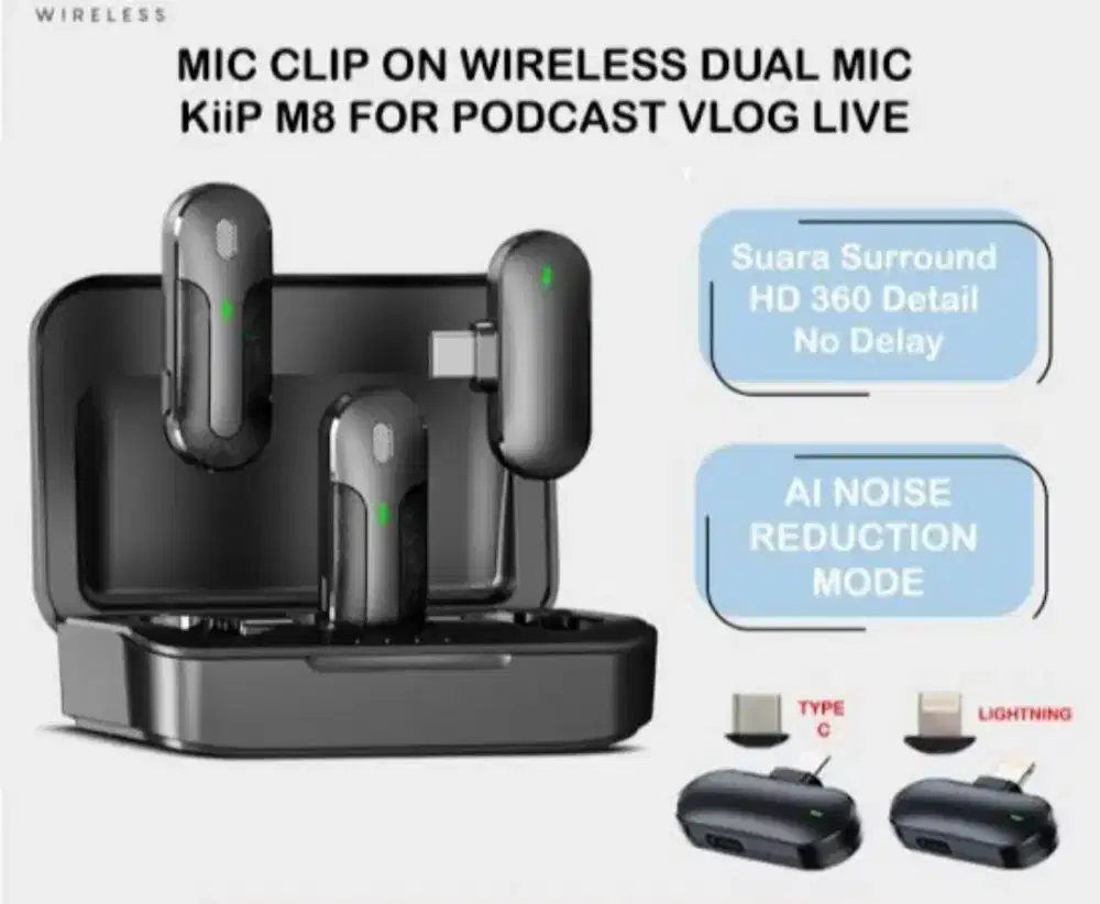 Mic Microphone iphone mikrofon Smartphone Wireless kiip M8 Clip On