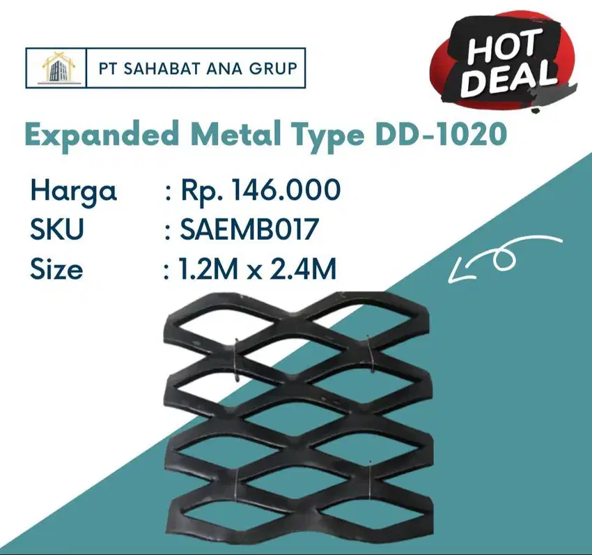 Expanded Metal Type DD-1020