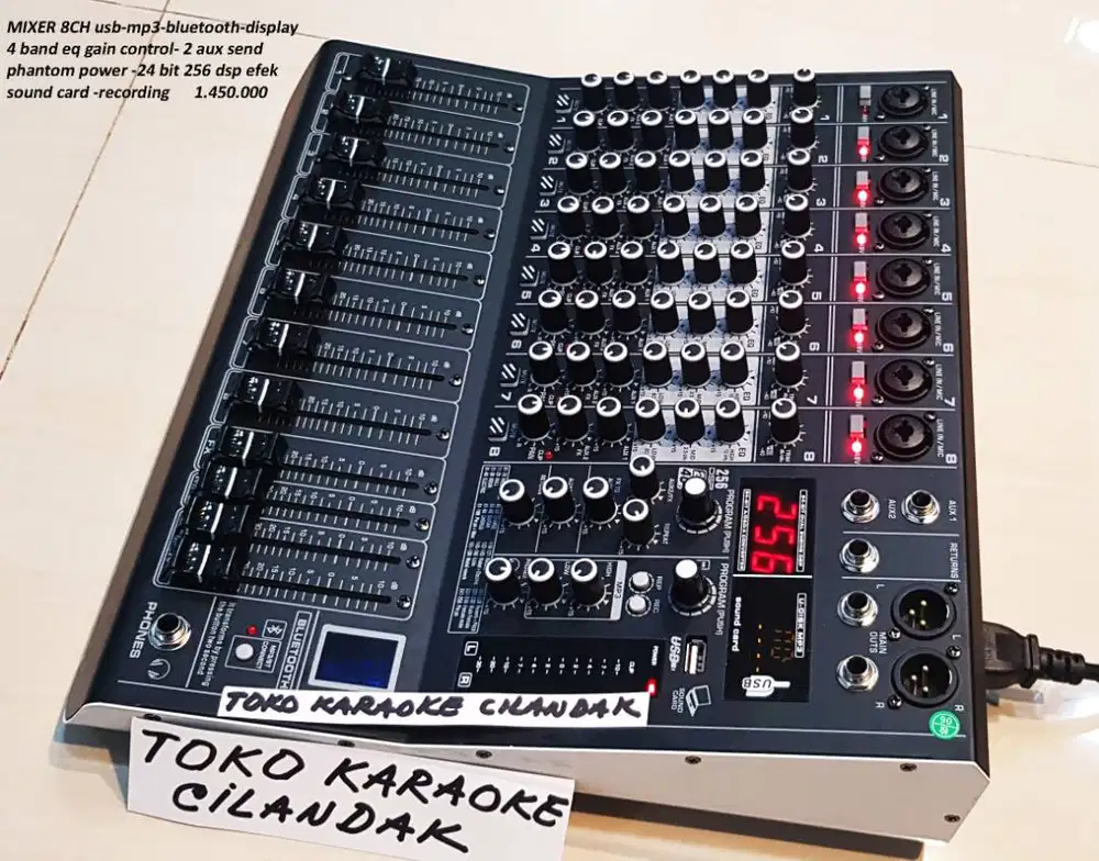 mixer 8chanel efek digital 256dsp