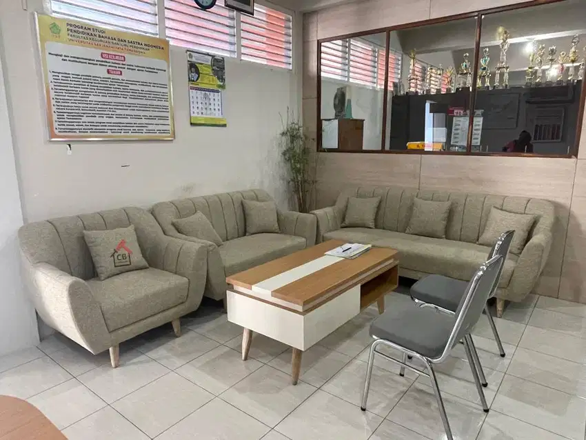 sofa tamu 3.2.1 lengkap dengan meja