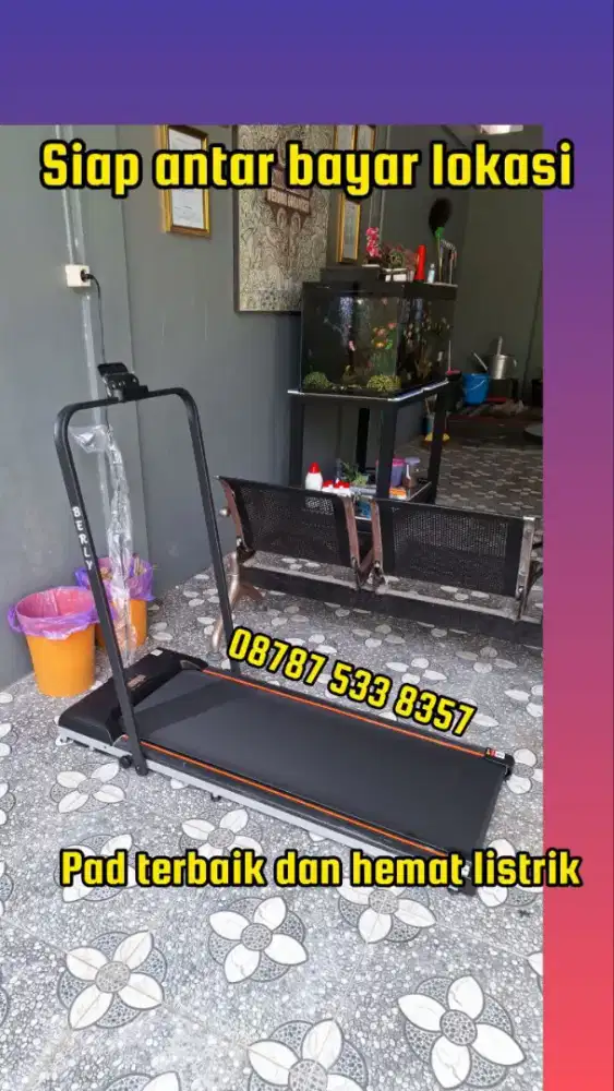 Treadmill walking pad legacy berly alat olahraga lari