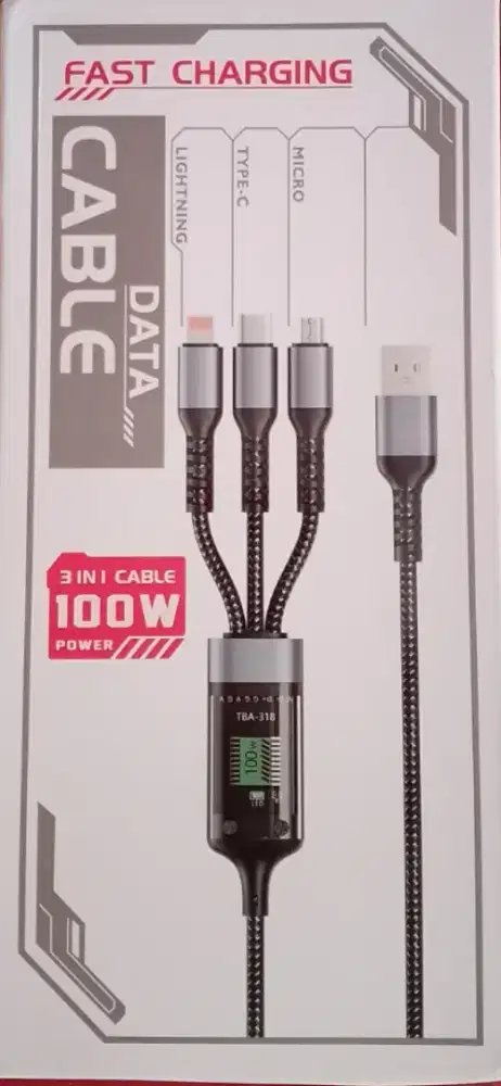 Kabel 3 in 1 fast charging