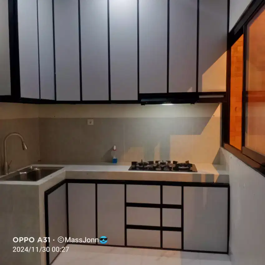 Pembuatan kusen Pintu alumunium Kitchen set DLL