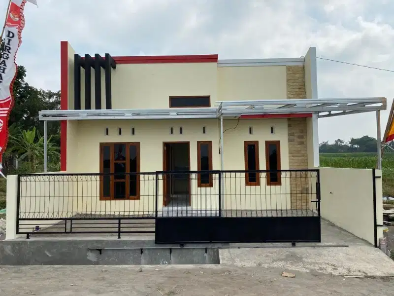 RUMAH SIAP BANGUN TEPI ASPAL dalam CLUSTER di UTARA CANDI PRAMBANAN