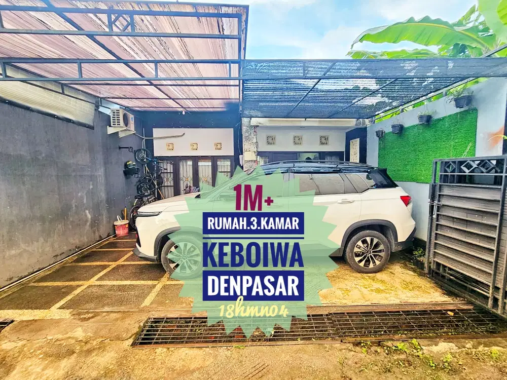Jual Rumah 3 kamar Ready Keboiwa Utara Denpasar bali