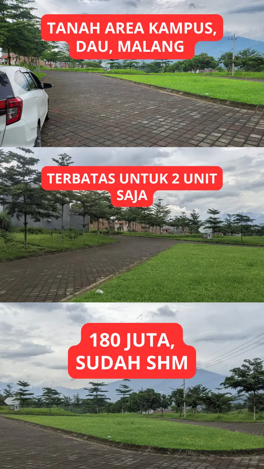 TANAH UNTUK KOS MEPET KAMPUS UIN 3 MALANG AREA SUMBERSEKAR