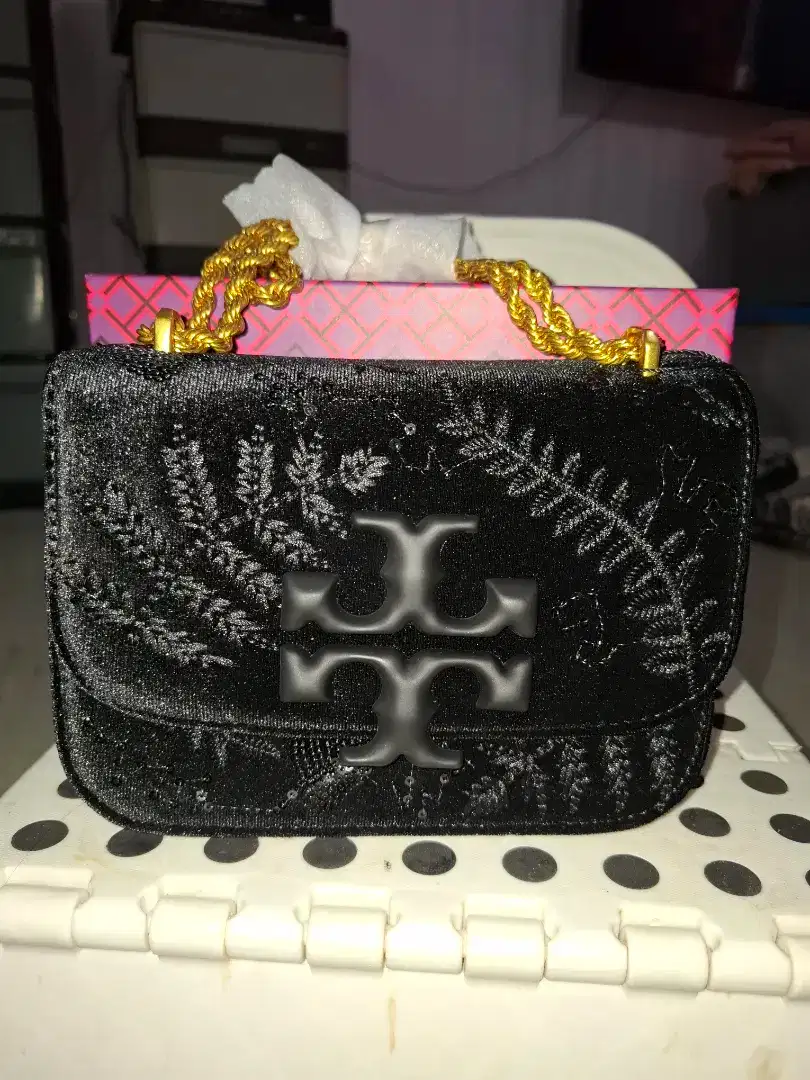 Tas Tory Burch eleanor velvet embellished