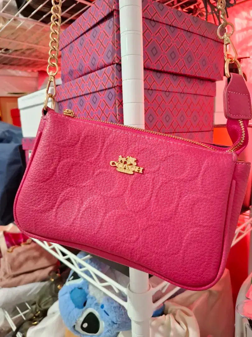 Tas Coach shoulder bag pink