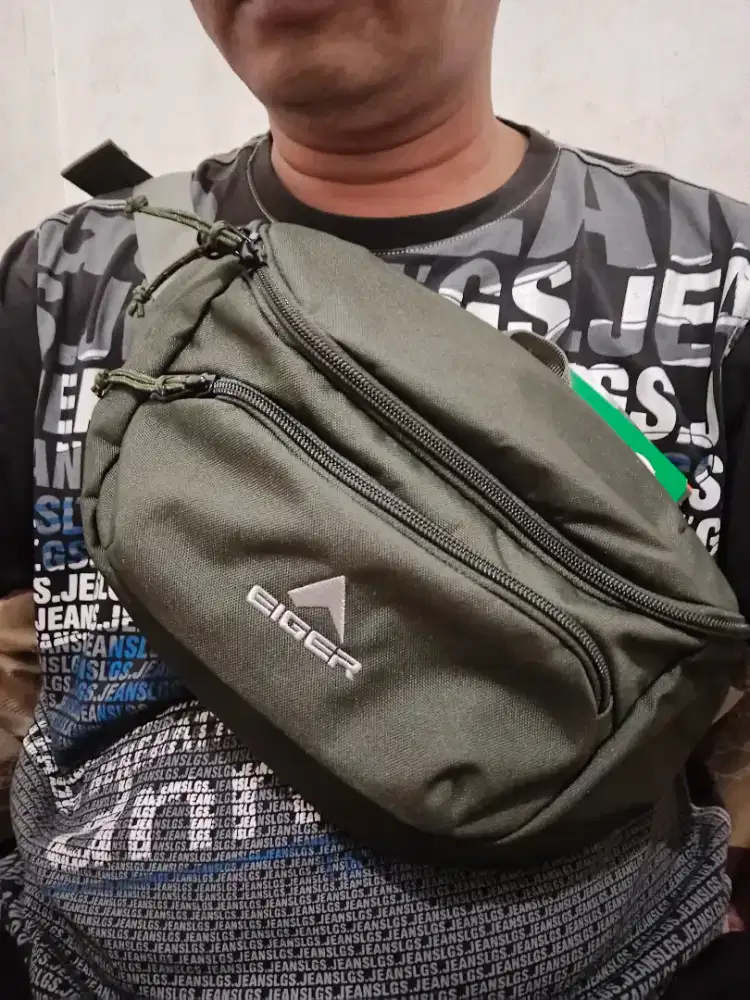 Tas Slempang/Waistbag/Pinggang Merk EIGER DIJAMIN 100% ORIGINAL