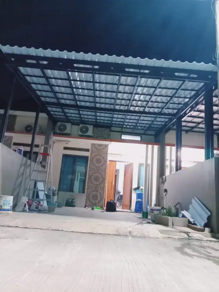 KANOPI BAJA RINGAN ATAP ALDERON DOBLE