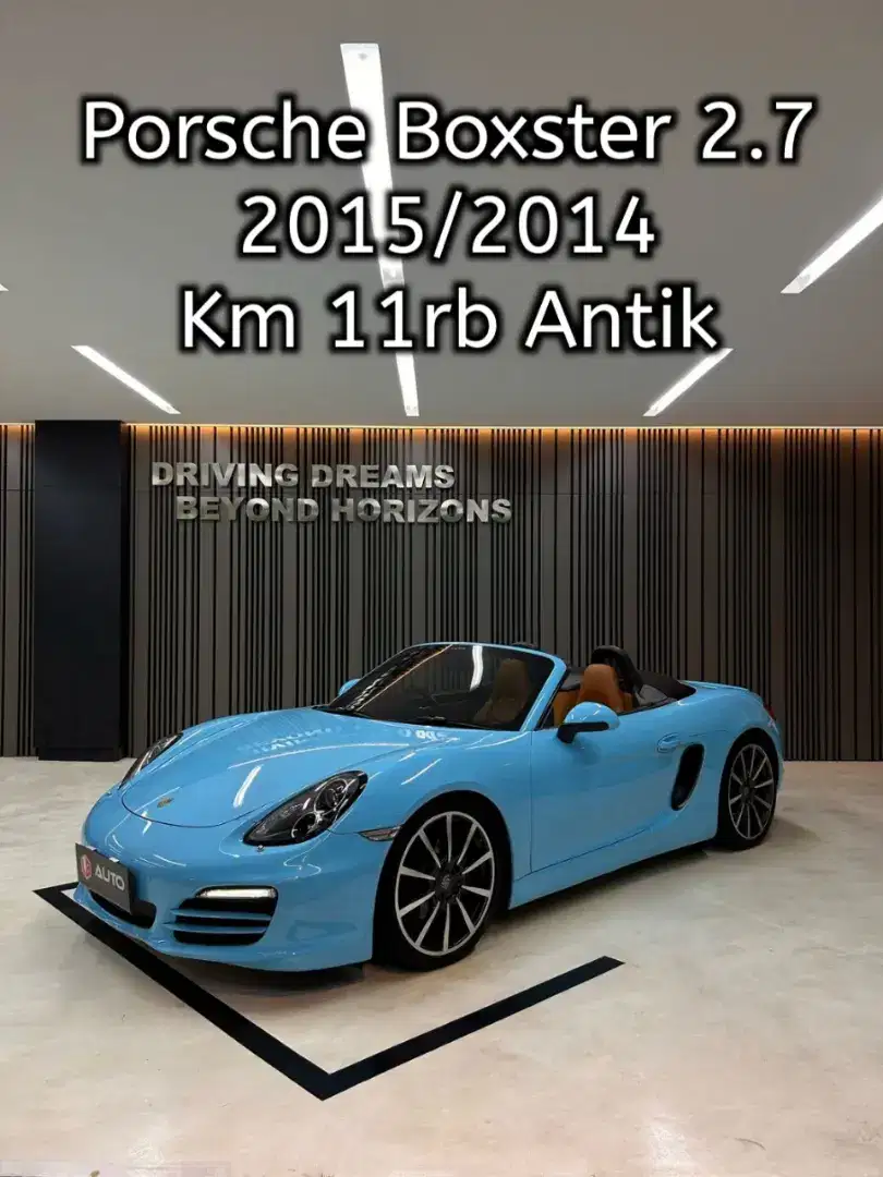 Porsche Boxster 2.7 PDK 2015 Cabriolet Putih 2014 Boxter Stiker Biru