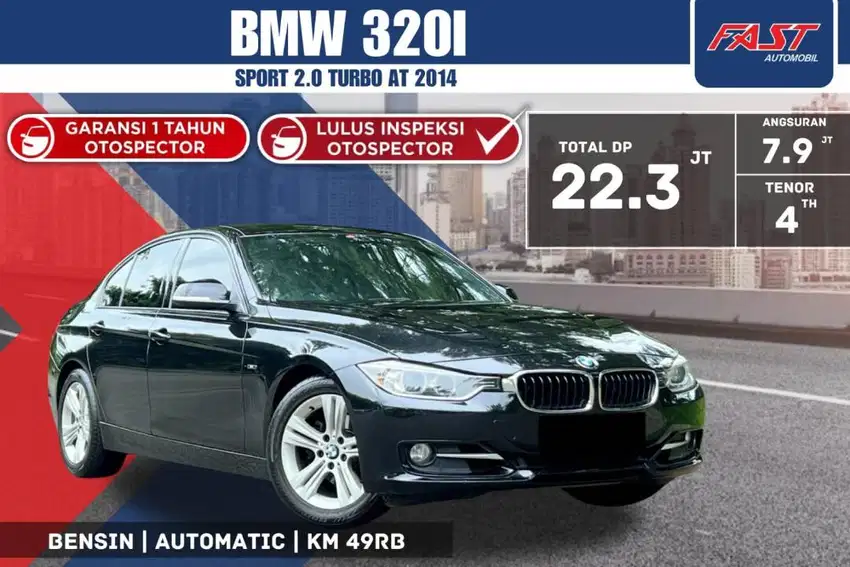 BMW 320i SPORT 2014 2.0 TURBO LOW KM.49RB & PAJAK PANJANG #F7ST