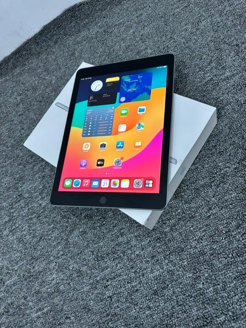 Ipad 6 WiFi 32gb S Grey ios 17 Fullset Semua Normal Jual Murah BJM