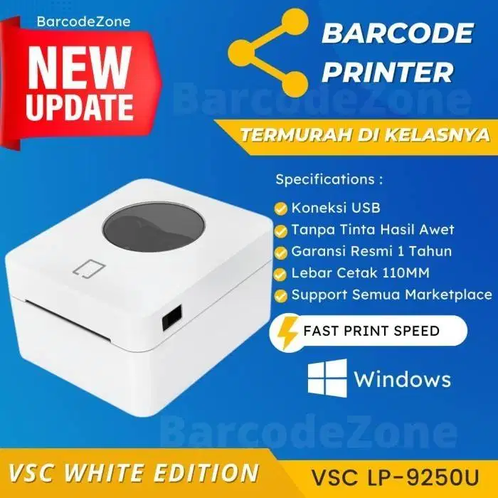 Printer label thermal bluetooth 110mm ASC 9450UB USB adnroid IOS