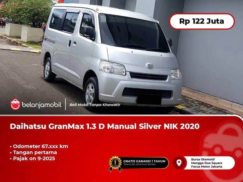 [TANGAN PERTAMA] Daihatsu GranMax Gran Max 1.3 D MT Manual 2020/2021