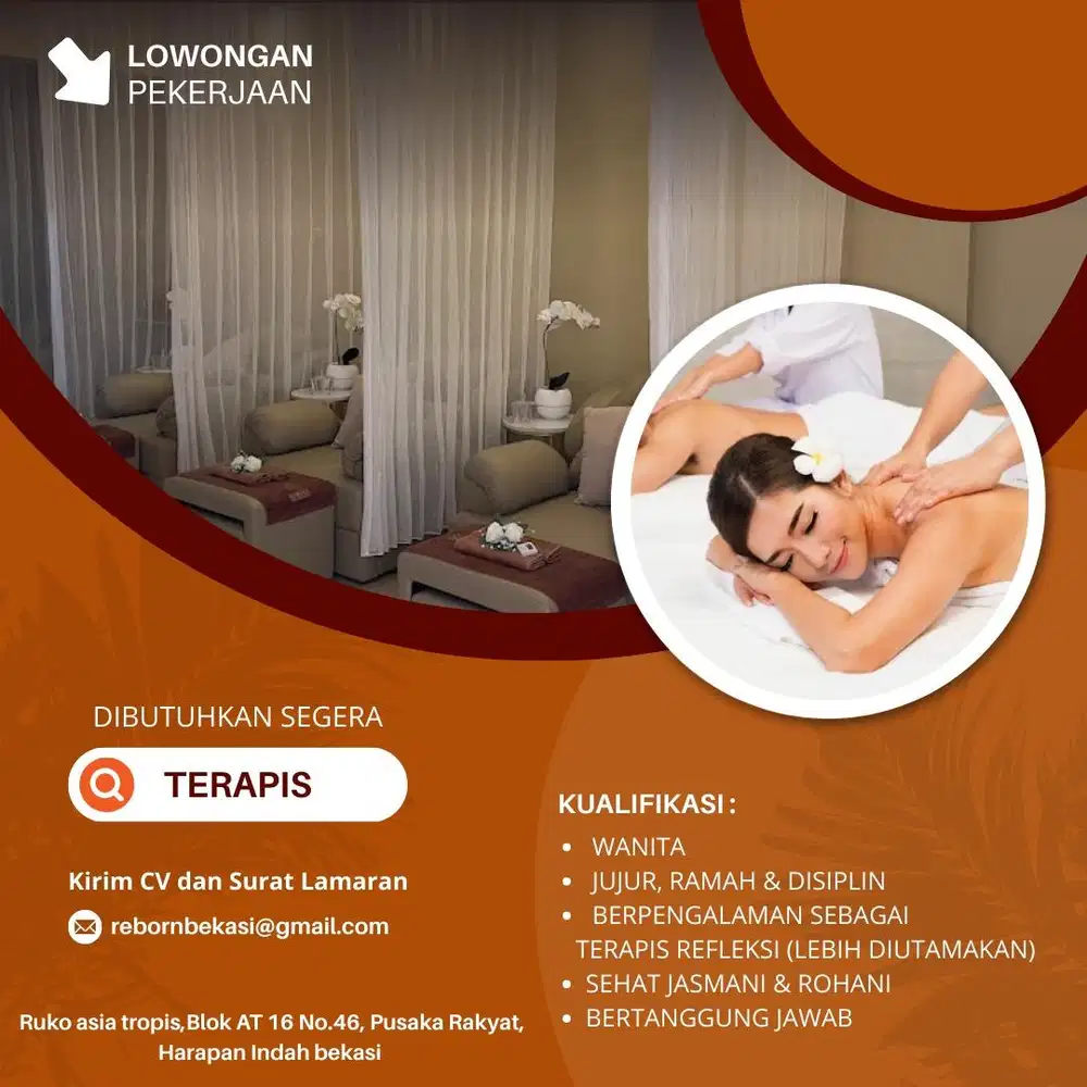 Butuh cepat Lowongan terapis