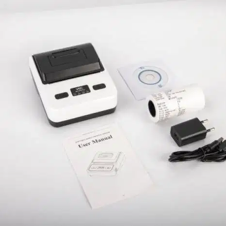 PRINTER mobile bluetooth termal 80mm VSC MP-80M struk + label stiker