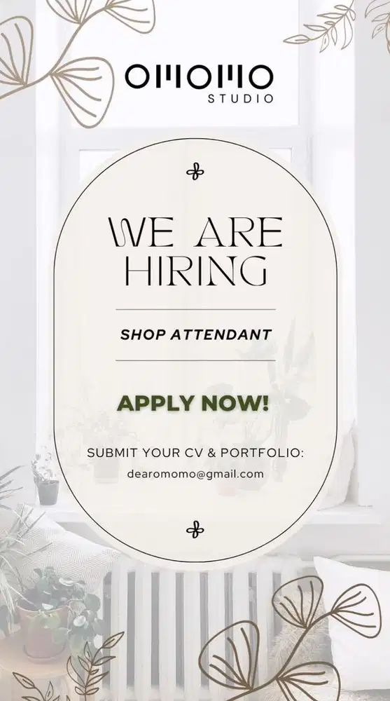 Staff toko bunga / Tanaman hias