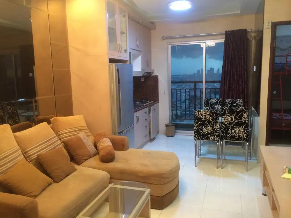 DISEWAKAN APARTEMEN MEDITERANIA GARDEN RESIDENCE 2 2BR FULLY FURNISHED