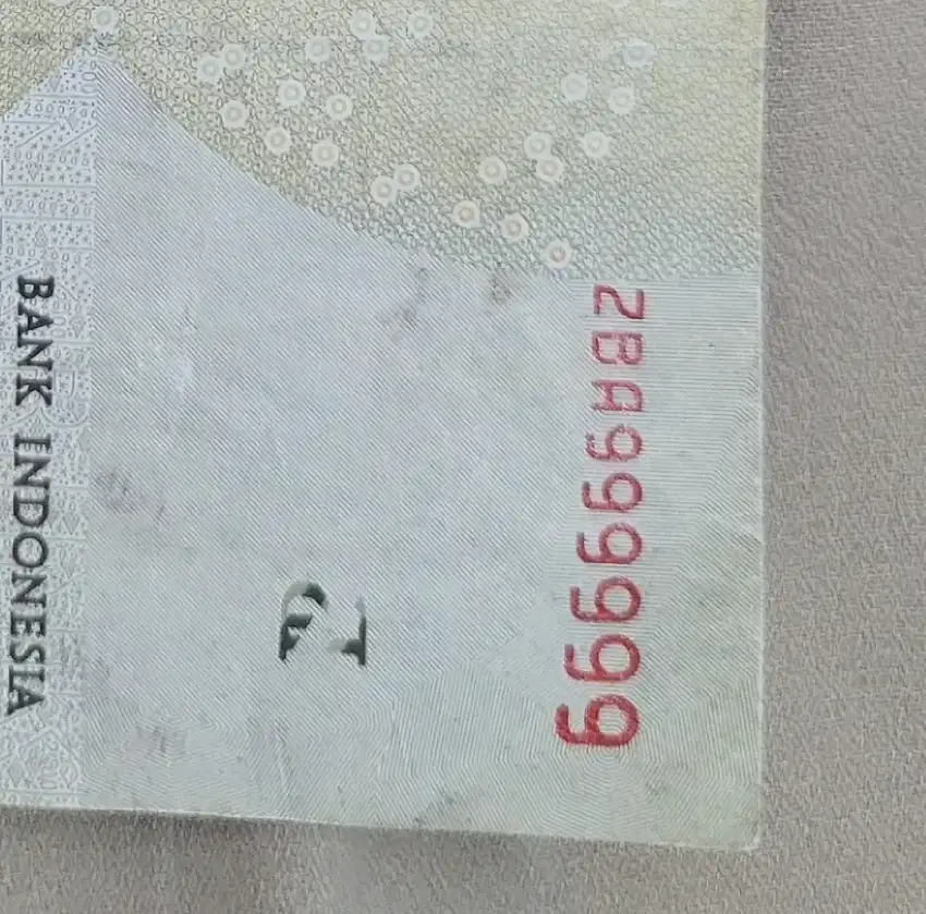 Uang Dengan Serial Number Cantik 999999 Dijamin Asli Original