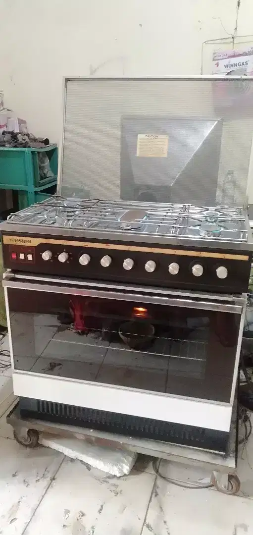 Kompor gas full oven fisher made in japan