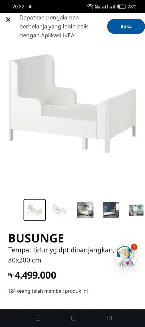 Ranjang IKEA BUSUNGE