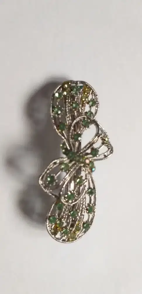 Jepitan Rambut Perak Bakar