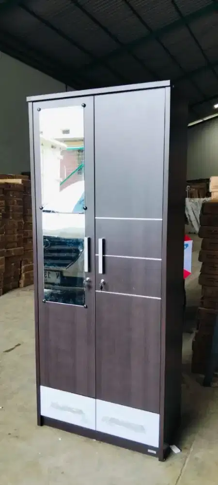 Lemari 2 pintu minimalis